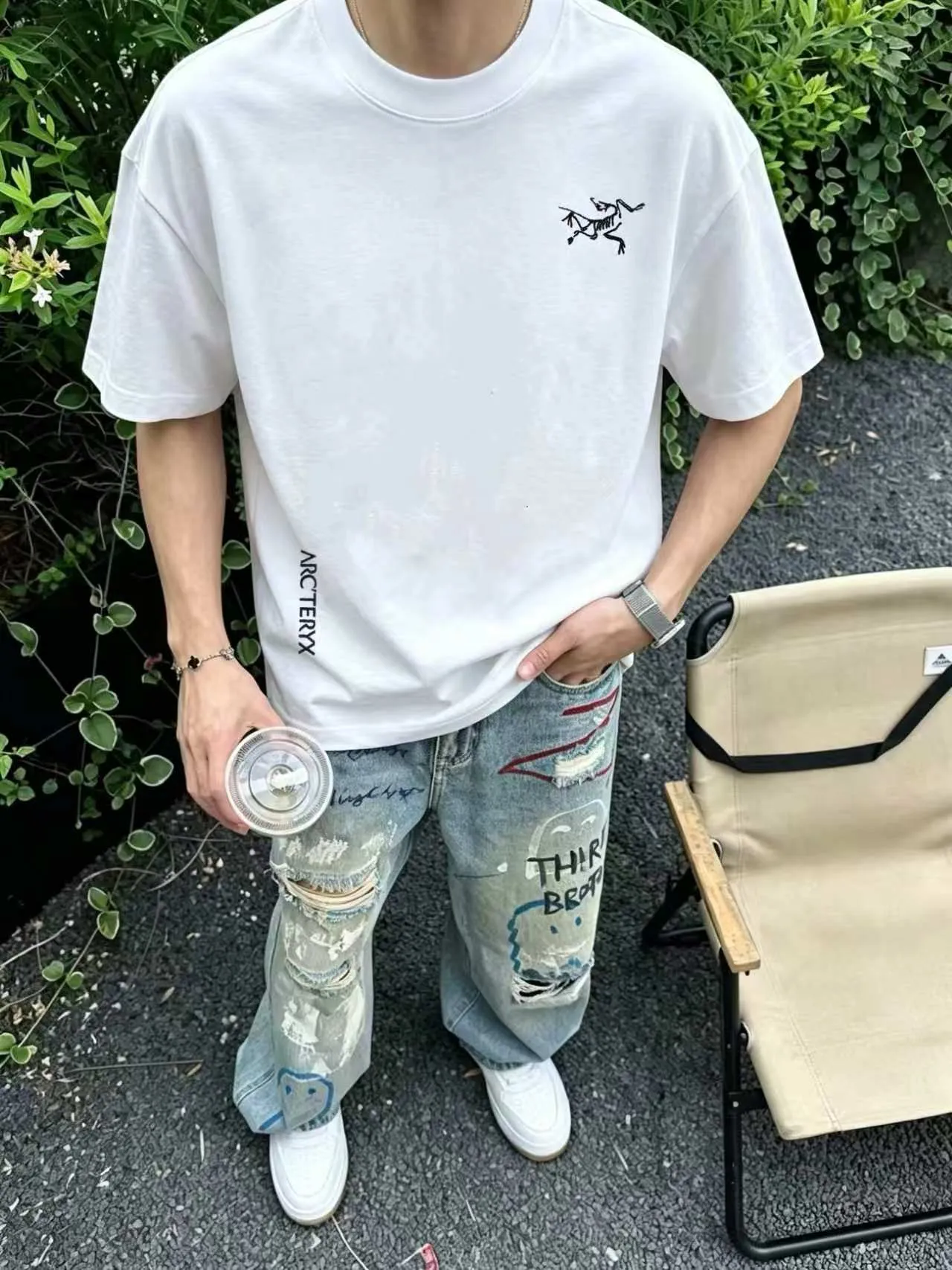 Arc’ter/ logo New Arrival ， ， ， ， T Same Style。 :Black White Blue Gray Size:S（90-130 ） M（125-140 ） L（135-160 ） XL（160-180 ） XXL（180 ）